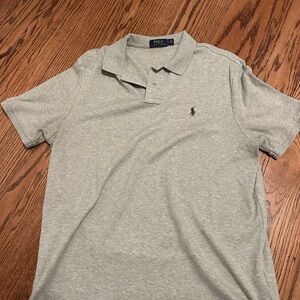 Polo by Ralph Lauren Men's Heather Gray Short-Sleeve Polo